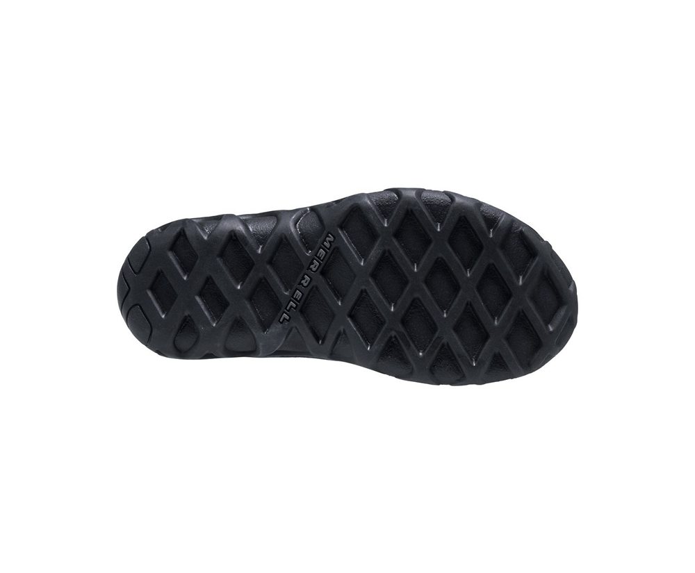 Merrell Slip Ons Black - Jungle Moc Leather - Kids 04DFYPRGE